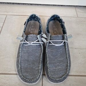 Hey Dude Woven Blue Loafers